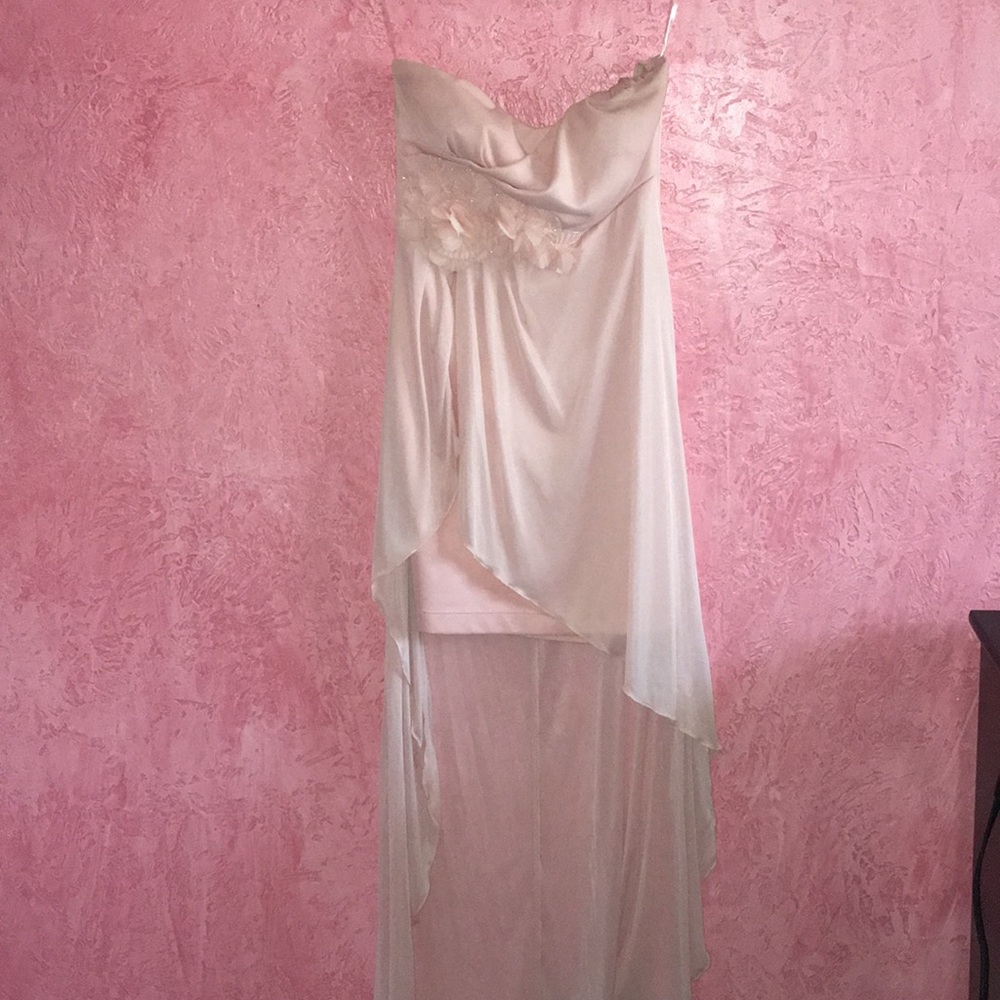 High low dress pink